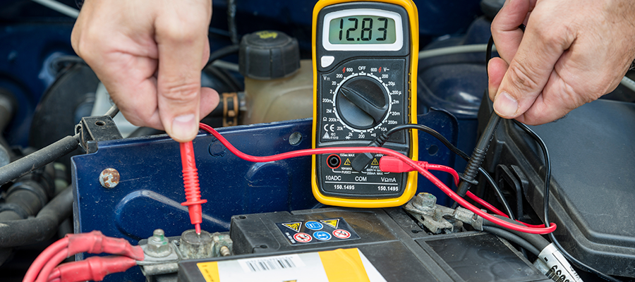 Open Circuit Voltage Test Battery in Application