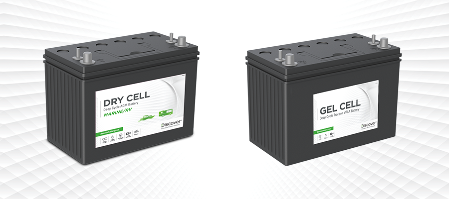 Why do Discover VRLA DRY CELL AGM and GEL batteries have excellent shelf life?